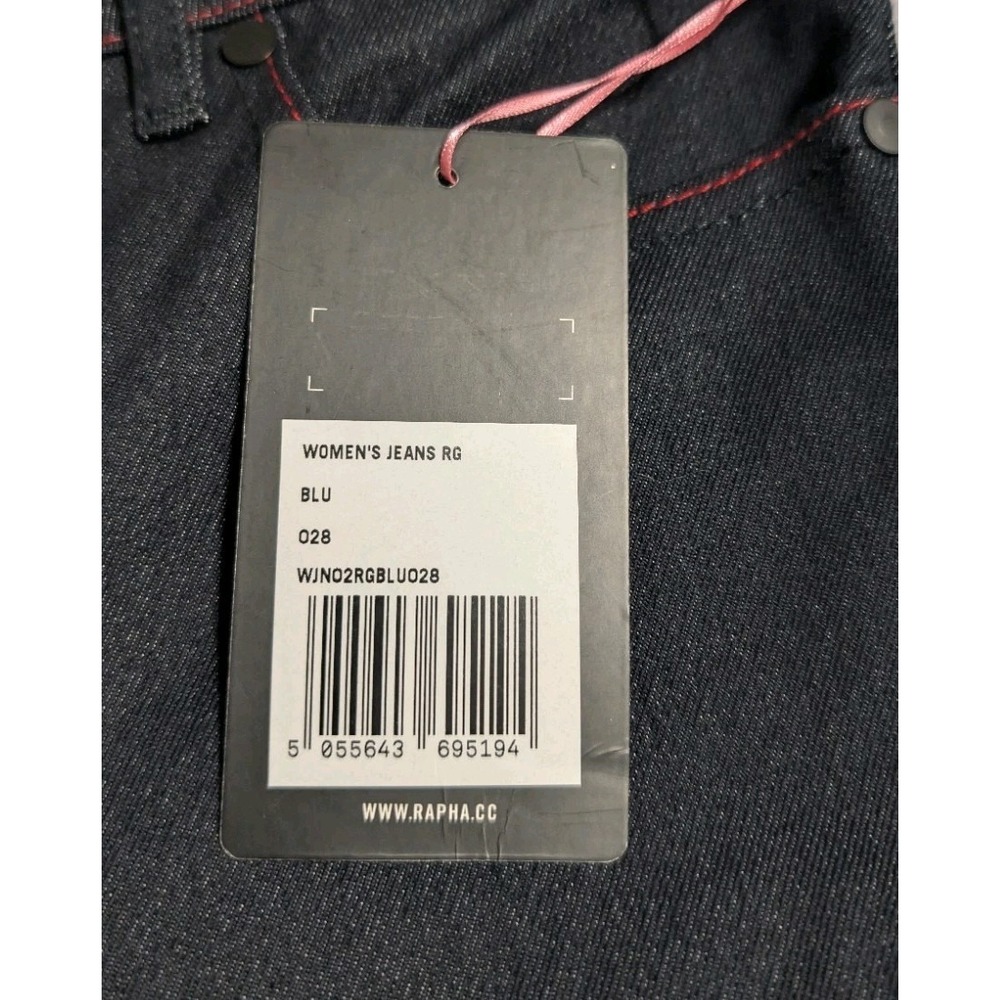 Rapha Womens Cycling Jeans W28 L29 Dark Wash Stretch‎ Reflective Commuter - Picture 3 of 10